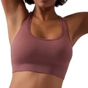 Athleta Aurora Scoop Bra D-DD Tawny Rose Women's Size Medium New With Tags